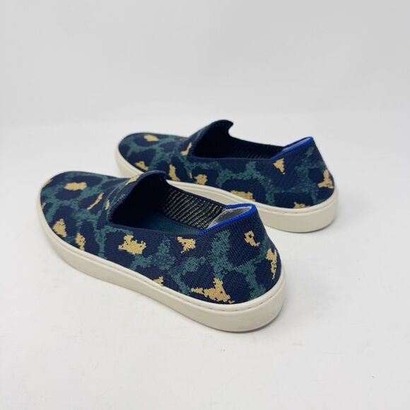 ROTHY’S | Slip On Animal Print Blue Spot Leopard Sneakers Women’s Size 8.5 - Picture 6 of 12